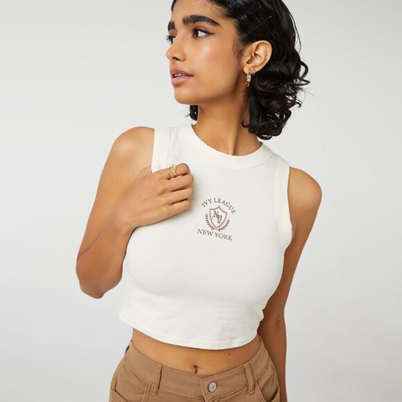 *Ardene Graphic Ultra-Cropped Muscle Tank Top - Picture 4 of 8